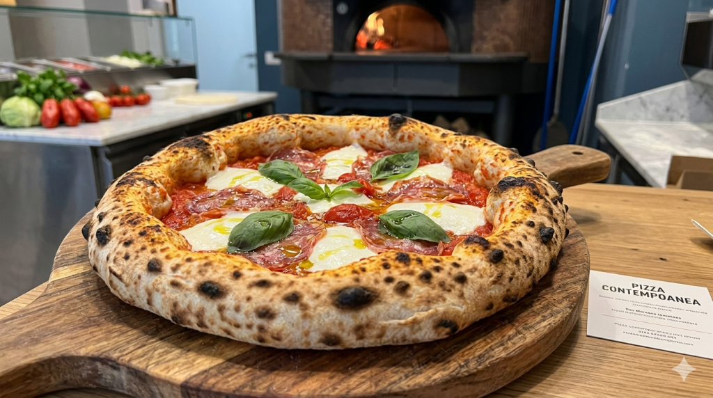 pizza Contemporanea - vizualizácia vytvorená AI