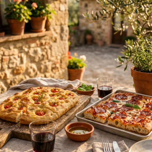 Focaccia a Pizza Al Taglio